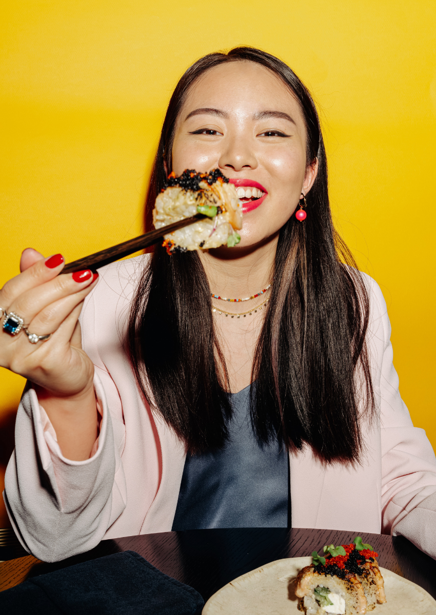 Premium sushi rolls at NYC at home omakase dinner