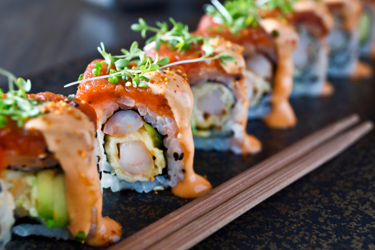 Fresh sushi platter by NYC private chef